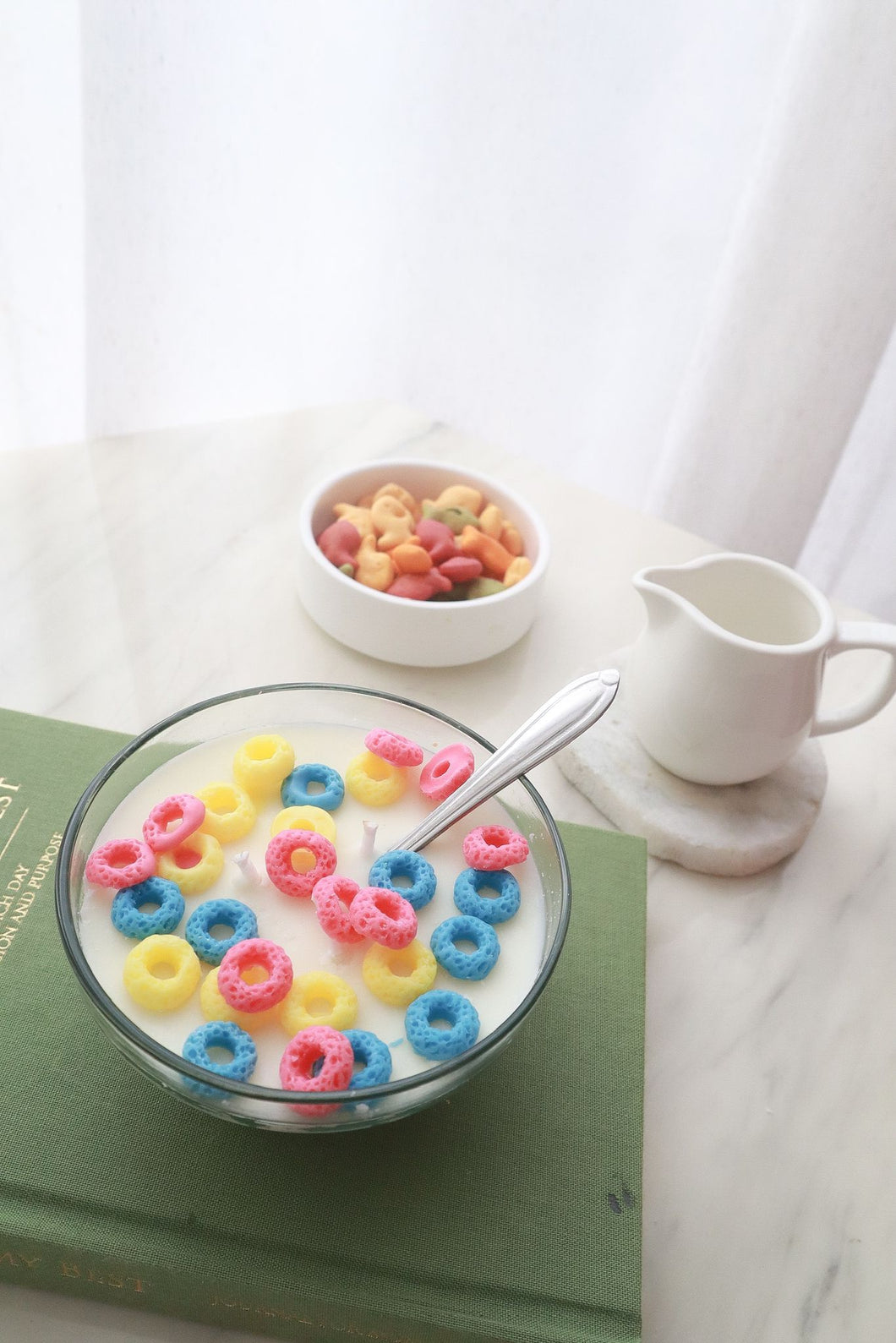Fruit Loop Cereal Candles